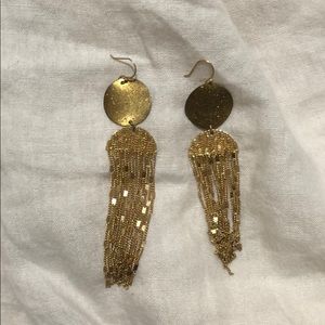 Anthropologie gold earrings